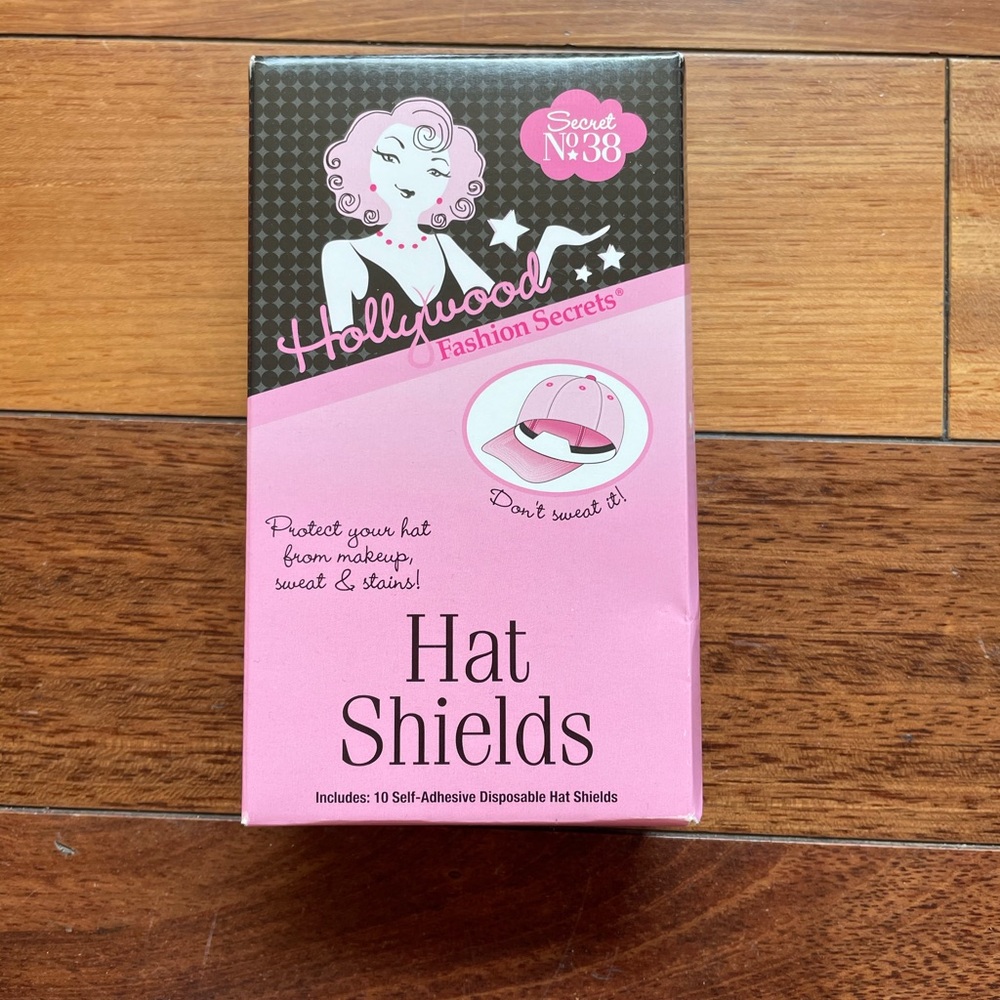 Unopened makeup/sweat hat shields Hollywood Secret